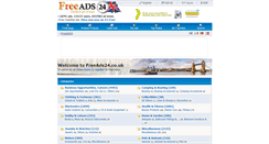 Desktop Screenshot of freeads24.co.uk