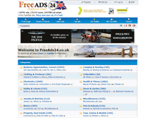 Tablet Screenshot of freeads24.co.uk